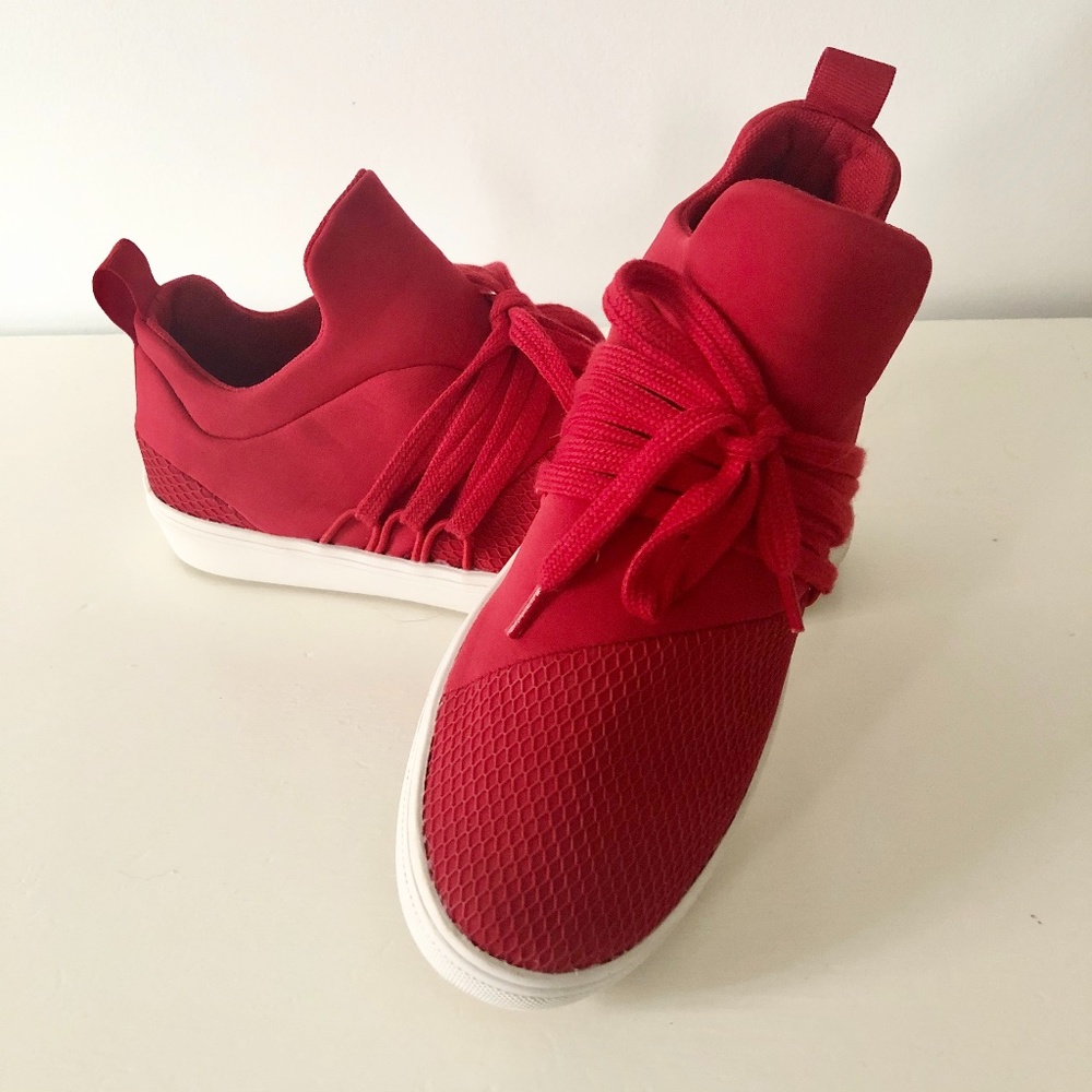Steve Madden Lancer Red Sneakers